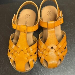 Cat & Jack Kids' Bright Orange Sandals size 9